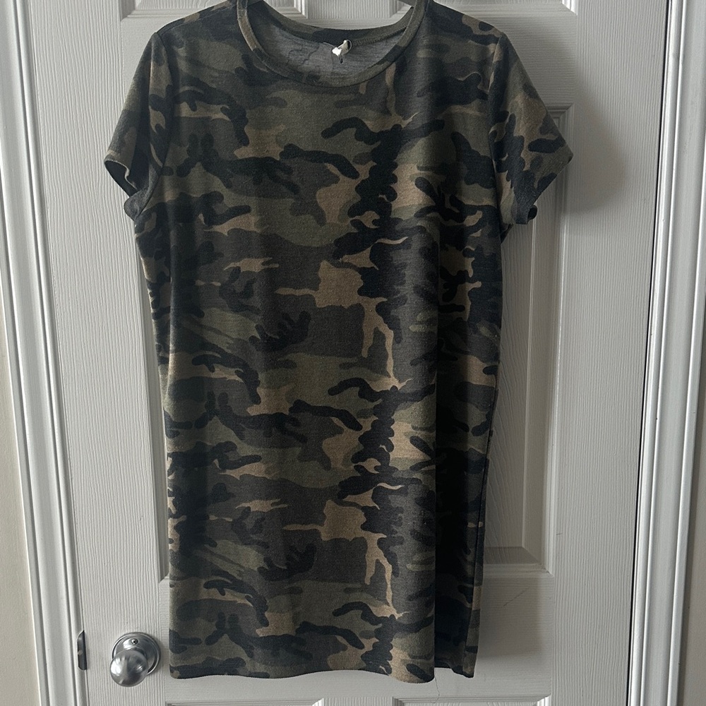 Camo T-shirt dress